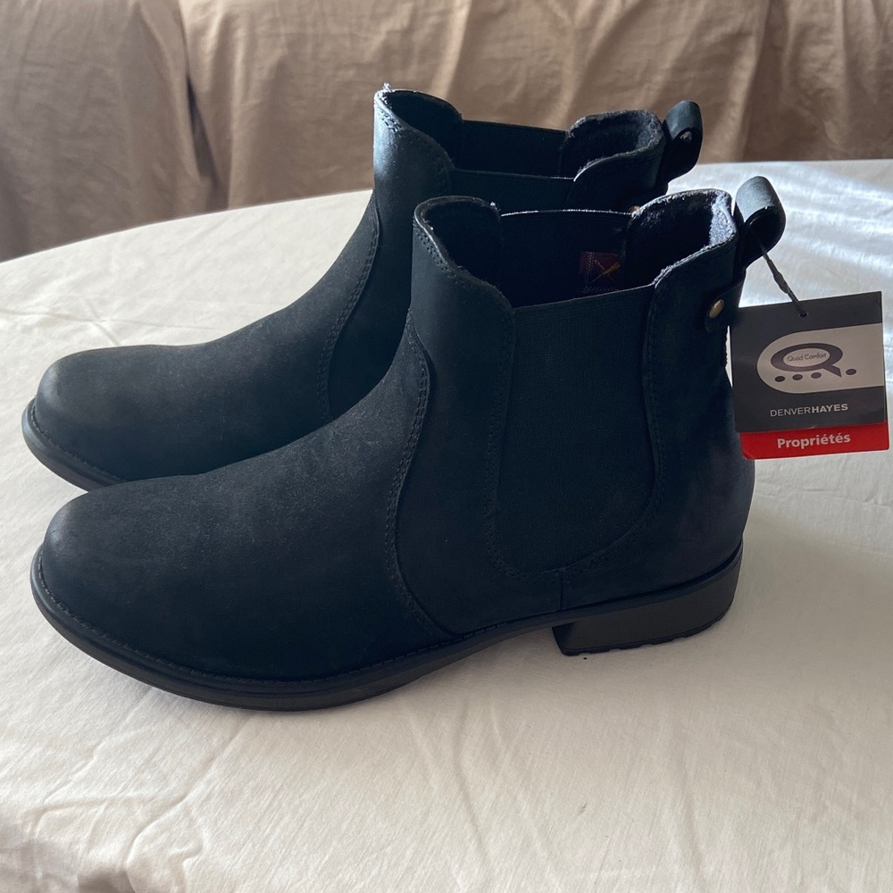 Denver Hayes Ainsley Black Chelsea Ankle Boots